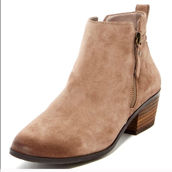 Vince Camuto Shoes Vince Camuto Tricera Taupe Suede Ankle